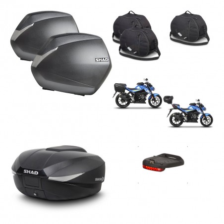 SHAD Baul SH58 + soporte montaje maletas SH36 accesorios KIT-460086