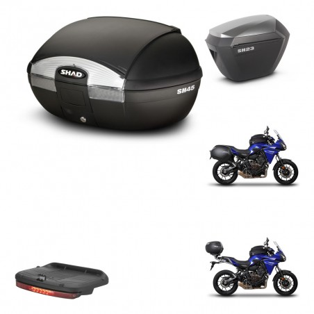 SHAD Maletas sh23 alu + soporte montaje baul SH45 accesorios KIT-460123