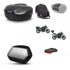 SHAD Maletas SH35 PREMIUM + soporte montaje baul SH58 accesorios KIT-460130