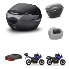 SHAD Maletas sh23 alu + soporte montaje baul SH33 accesorios KIT-460162