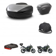 SHAD SH23 alu suitcases + mounting bracket SH59 trunk accessories 59L KIT-460180