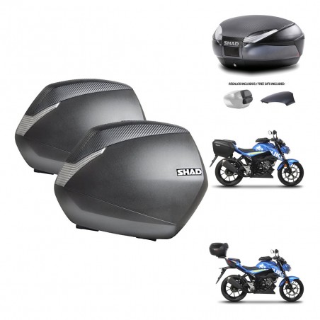 SHAD Trunk SH48 backrest cover + mounting bracket SH36 suitcases 49 L KIT-460211