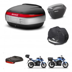 SHAD SH23 alu suitcases + mounting bracket SH50 trunk accessories KIT-460260