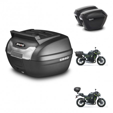 SHAD Maletas sh23 + soporte montaje baul SH40 parrilla superior KIT-460262