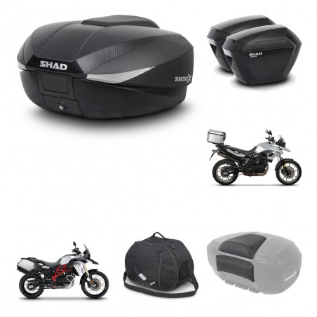 SHAD Maletas sh23 + soporte montaje baul SH58 accesorios KIT-460319