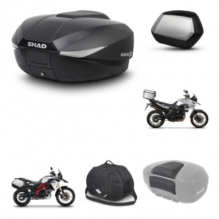 SHAD Maletas SH35 PREMIUM + soporte montaje baul SH58 accesorios KIT-460320