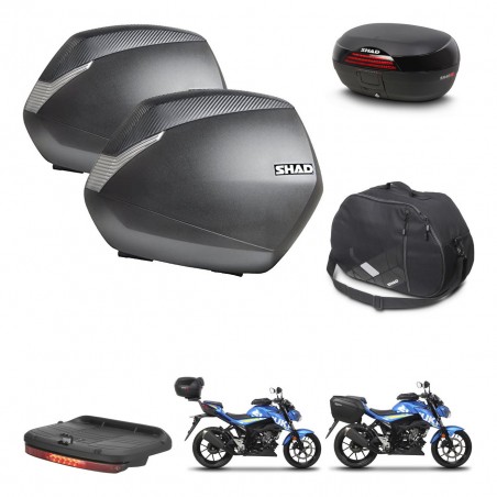 SHAD SH46 trunk + mounting bracket SH36 suitcases accessories 45 L KIT-460338