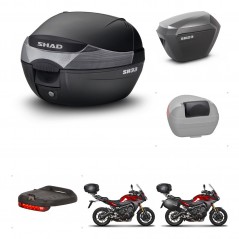 SHAD Maletas sh23 alu + soporte montaje baul SH33 accesorios KIT-460393