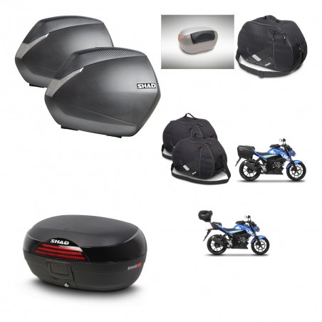 SHAD SH46 trunk + mounting bracket SH36 suitcases accessories 45 L KIT-460395