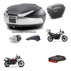 SHAD SH23 alu suitcases + mounting bracket SH48 trunk backrest cover accessories KIT-460423