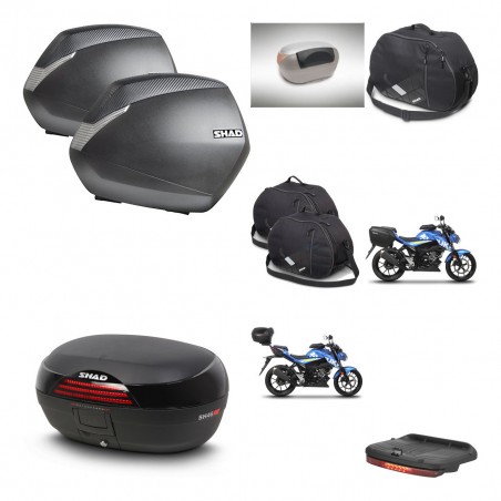 SHAD Baul SH46 + soporte montaje maletas SH36 accesorios 45 L KIT-460465