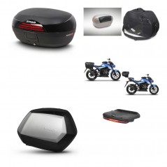 SHAD Maletas SH35 PREMIUM + soporte montaje baul SH46 accesorios 45 L KIT-460467