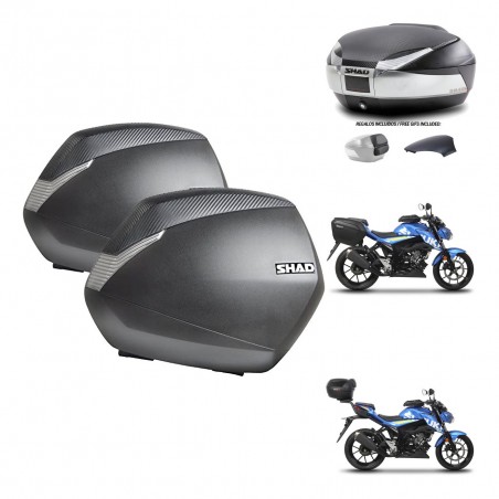 SHAD Baul SH48 tapa respaldo + soporte montaje maletas SH36 KIT-460518