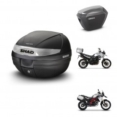 SHAD SH23 alu suitcases + mounting bracket SH29 trunk KIT-460539