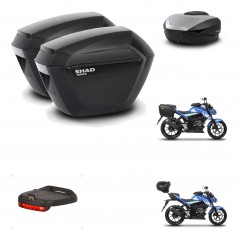 SHAD SH59 trunk + mounting bracket sh23 suitcases accessories 59L KIT-460547