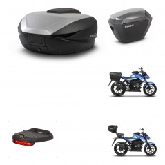 SHAD SH23 alu suitcases + mounting bracket SH59 trunk accessories 59L KIT-460550