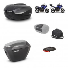 SHAD SH23 alu suitcases + mounting bracket SH58 trunk accessories KIT-460555