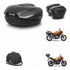 SHAD Maletas sh23 + soporte montaje baul SH58 accesorios KIT-460579