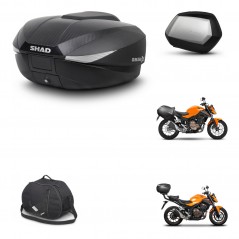 SHAD Maletas SH35 PREMIUM + soporte montaje baul SH58 accesorios KIT-460580
