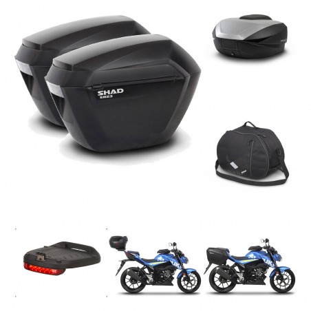 SHAD Baul SH59 + soporte montaje maletas sh23 accesorios 59L KIT-460626