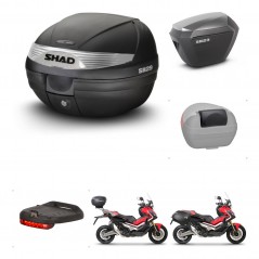SHAD SH23 alu suitcases + mounting bracket SH29 trunk accessories KIT-460631