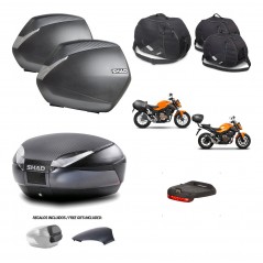 SHAD Baul SH48 tapa respaldo + soporte montaje maletas SH36 accesorios 49 L KIT-460647