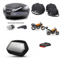 SHAD SH35 PREMIUM suitcases + mounting bracket SH48 trunk backrest cover accessories 49 L KIT-460650