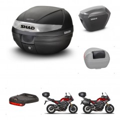 SHAD SH23 alu suitcases + mounting bracket SH29 trunk accessories KIT-460663
