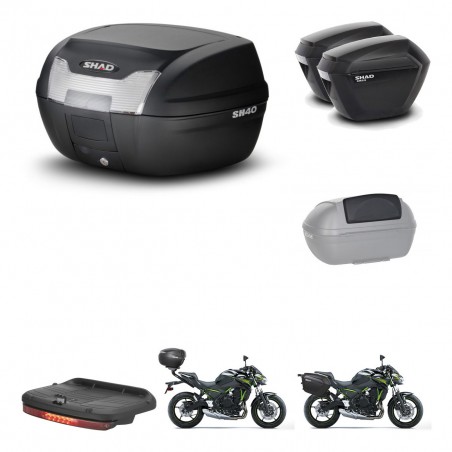 SHAD Maletas sh23 + soporte montaje baul SH40 accesorios KIT-460725