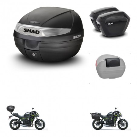 SHAD Maletas sh23 + soporte montaje baul SH29 accesorios KIT-460727