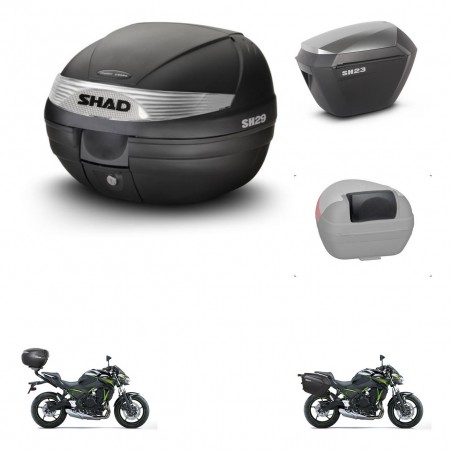 SHAD Maletas sh23 alu + soporte montaje baul SH29 accesorios KIT-460728
