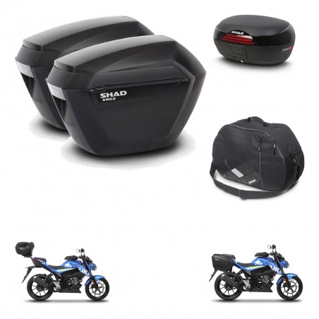 SHAD Baul SH46 + soporte montaje maletas sh23 accesorios 45 L KIT-460747