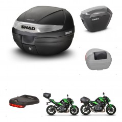 SHAD SH23 alu suitcases + mounting bracket SH29 trunk accessories KIT-460752
