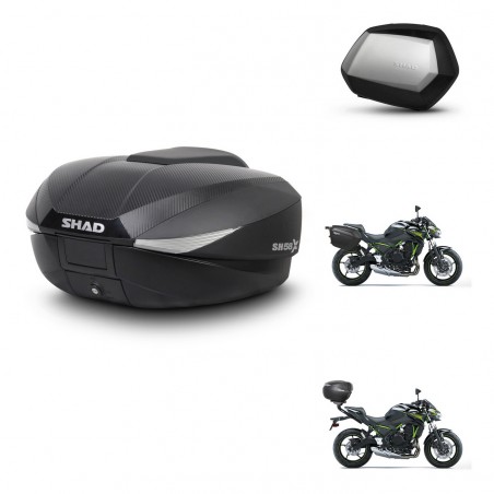 SHAD Maletas SH35 PREMIUM + soporte montaje baul SH58 KIT-460782