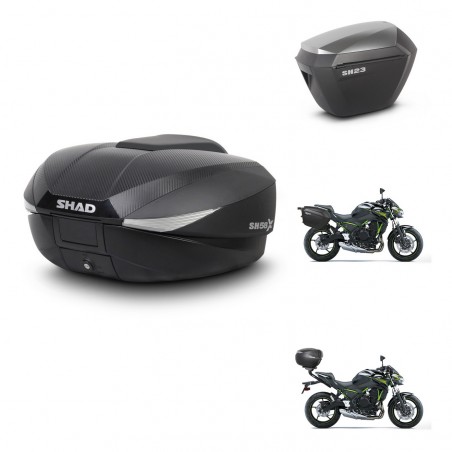 SHAD Maletas sh23 alu + soporte montaje baul SH58 KIT-460784
