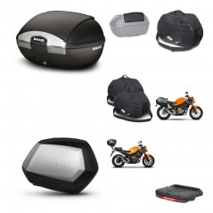 SHAD Maletas SH35 PREMIUM + soporte montaje baul SH45 accesorios KIT-460789