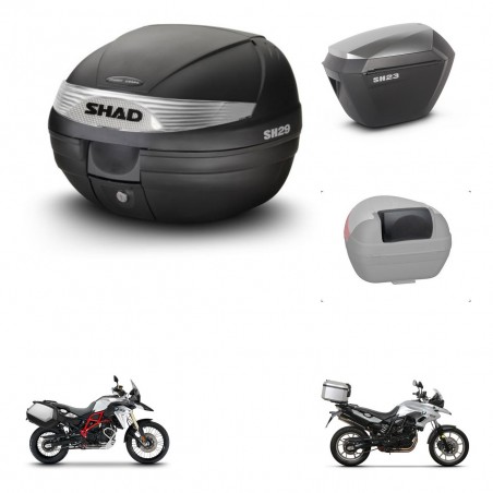 SHAD Maletas sh23 alu + soporte montaje baul SH29 accesorios KIT-460816