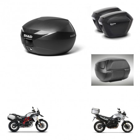 SHAD Maletas sh23 + soporte montaje baul SH39 accesorios KIT-460826