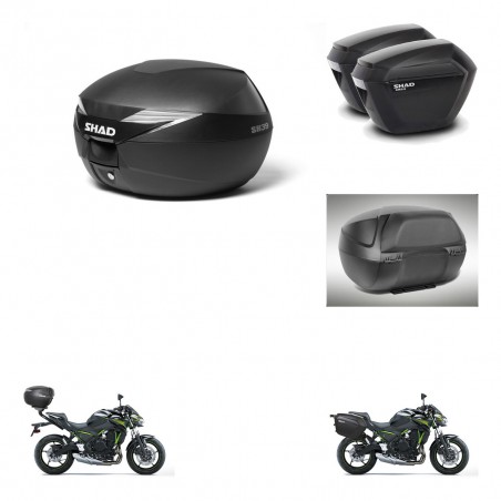 SHAD Maletas sh23 + soporte montaje baul SH39 accesorios KIT-460838