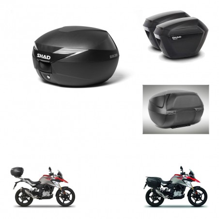 SHAD Maletas sh23 + soporte montaje baul SH39 accesorios KIT-460844