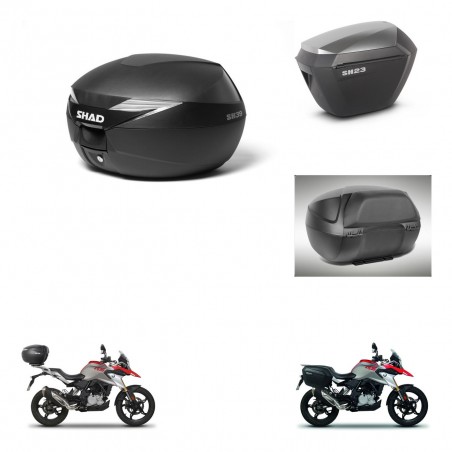 SHAD Maletas sh23 alu + soporte montaje baul SH39 accesorios KIT-460845