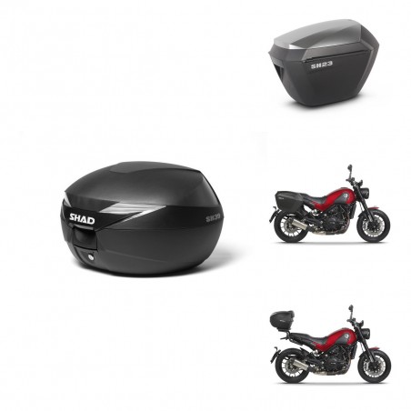 SHAD Maletas sh23 alu + soporte montaje baul SH39 KIT-460849