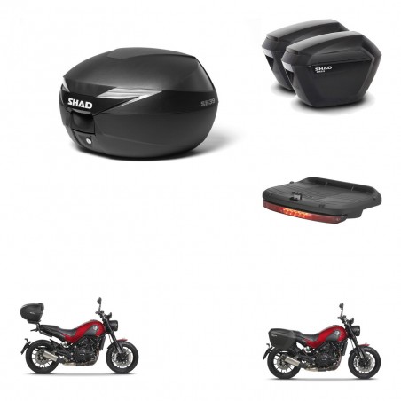 SHAD Maletas sh23 + soporte montaje baul SH39 accesorios KIT-460850