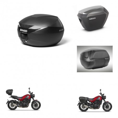 SHAD Maletas sh23 alu + soporte montaje baul SH39 accesorios KIT-460853