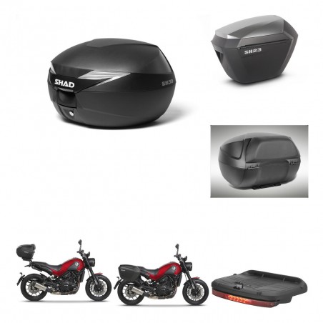 SHAD Maletas sh23 alu + soporte montaje baul SH39 accesorios KIT-460855
