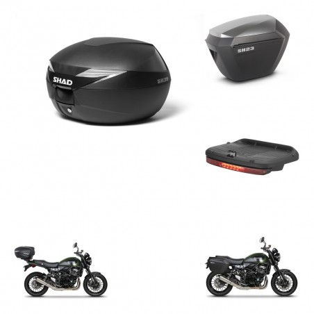 SHAD Maletas sh23 alu + soporte montaje baul SH39 accesorios KIT-460859