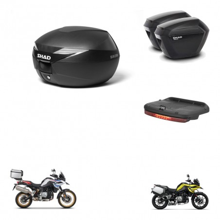 SHAD Maletas sh23 + soporte montaje baul SH39 accesorios KIT-460866