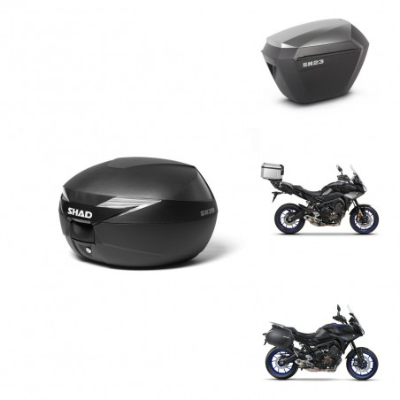 SHAD Maletas sh23 alu + soporte montaje baul SH39 KIT-460873