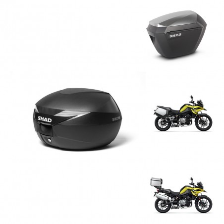 SHAD Maletas sh23 alu + soporte montaje baul SH39 KIT-460881