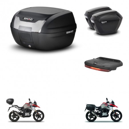 SHAD Maletas sh23 + soporte montaje baul SH40 accesorios KIT-460890